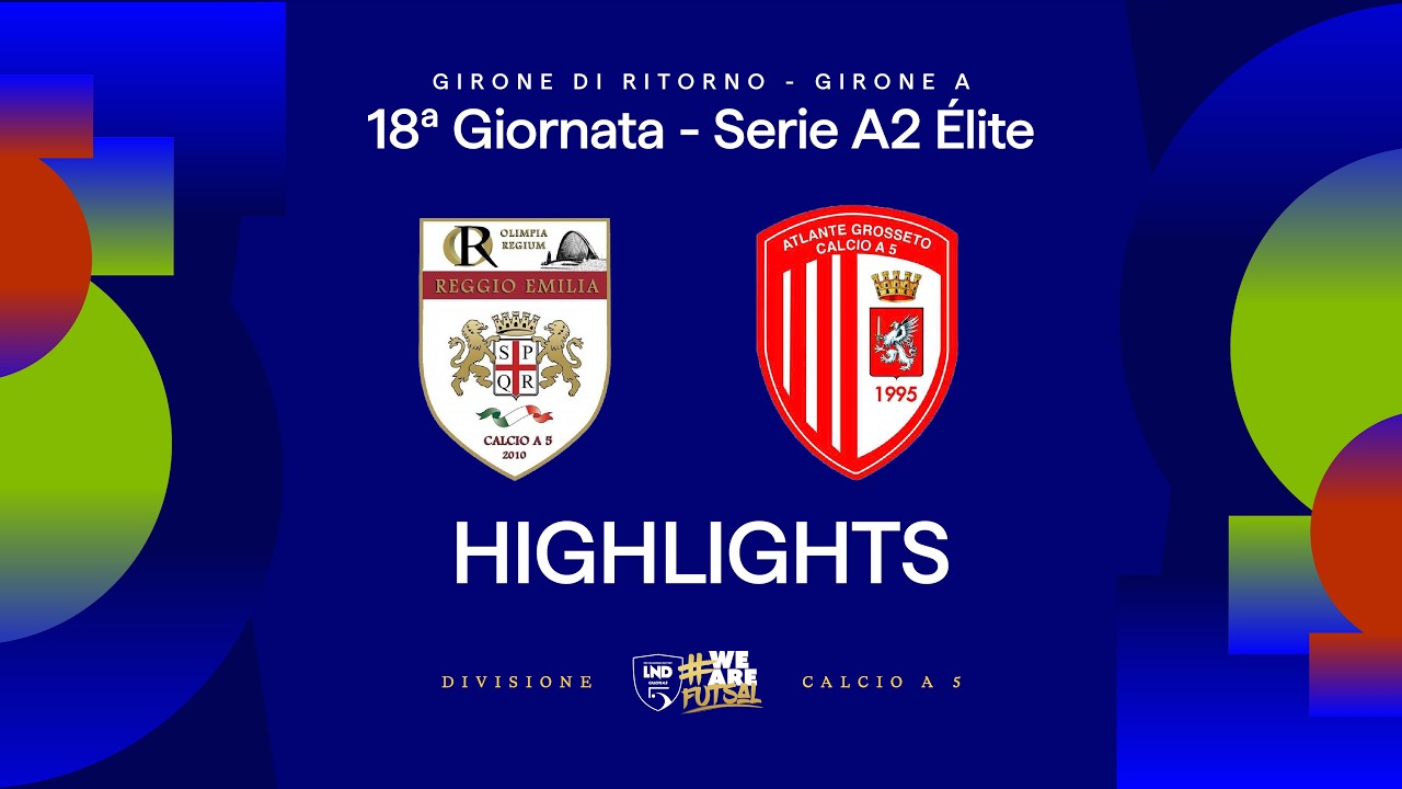 OR Reggio Emilia-Atlante Grosseto 2-1 | Gol e HL | 18ª giornata | Serie A2 Élite 2025/26 - A