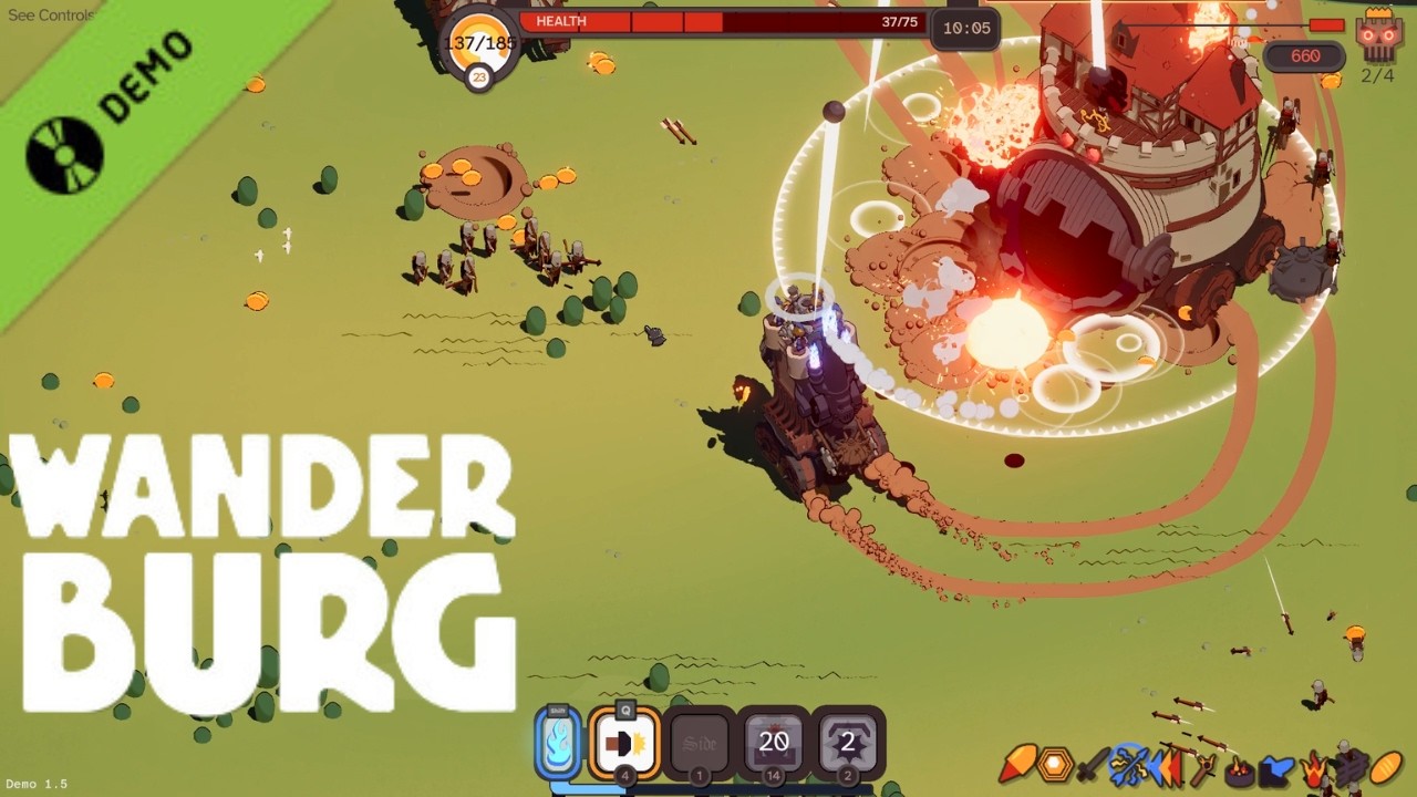 Grow Your Castle By Eating Men! [Wanderburg Demo]