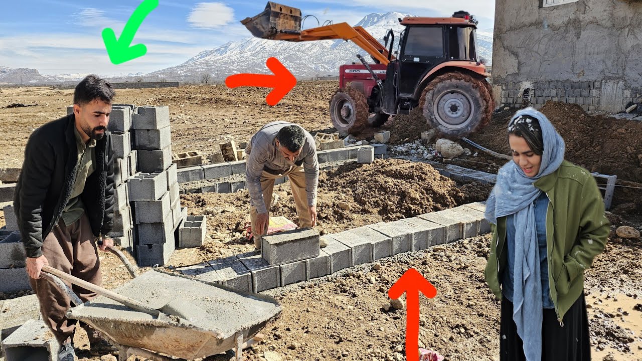 The first day of building Parisa's house: A miracle called perseverance and hope