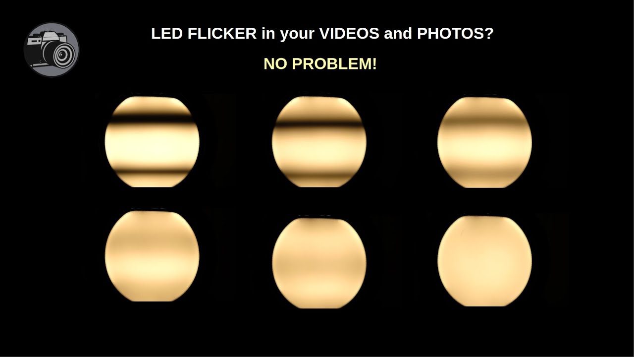 How to avoid LED flicker problems in videos and photos? --- It's easy!