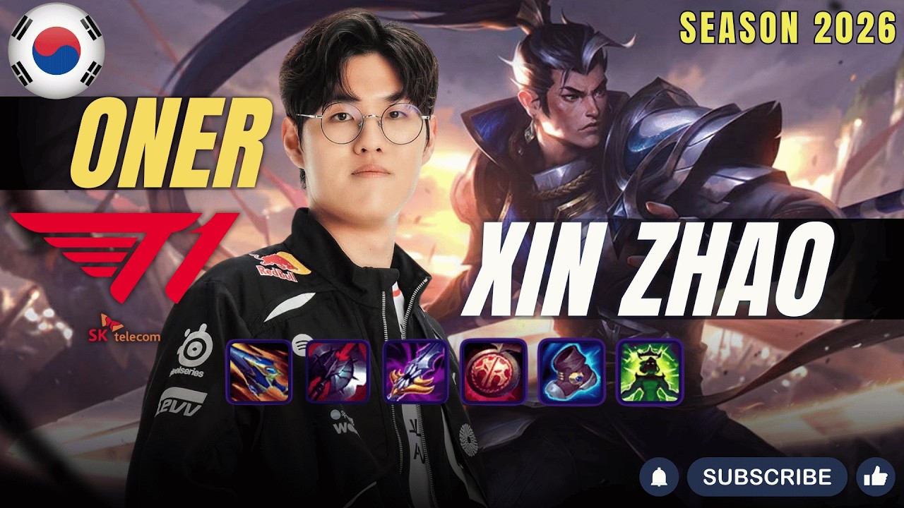 T1 Oner XIN ZHAO vs VI Jungle - Patch 26.5 KR Ranked | lolrec