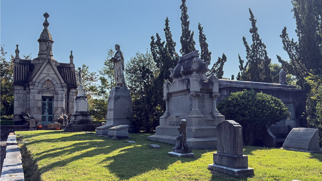 HAUNTING BEAUTY: Exploring Atlanta's Secret Garden of History | Oakland Cemetery 360° Experience