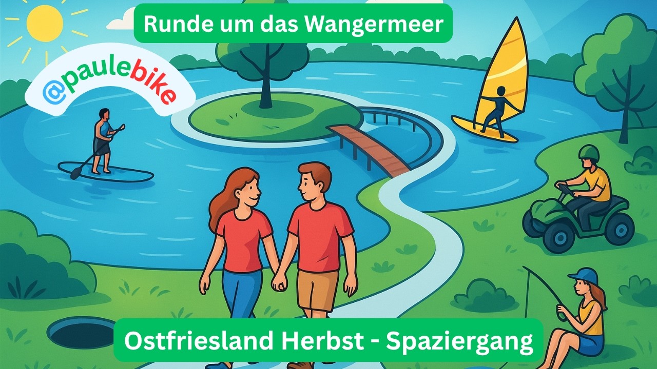 Herbstferien Wanderung um das  Wangermeer in Ostfriesland