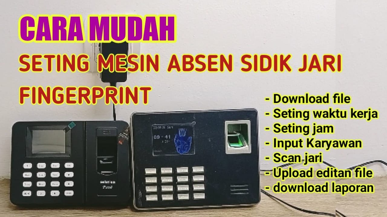 CARA SETING MESIN ABSEN SIDIK JARI ICON 16 SETING MESIN ABSEN SIDIK JARI  SOLUTION P206