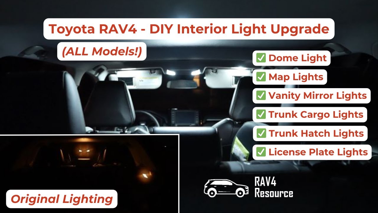 Upgrade Your RAV4's Interior Lights - HUGE Difference! [Easy Install]