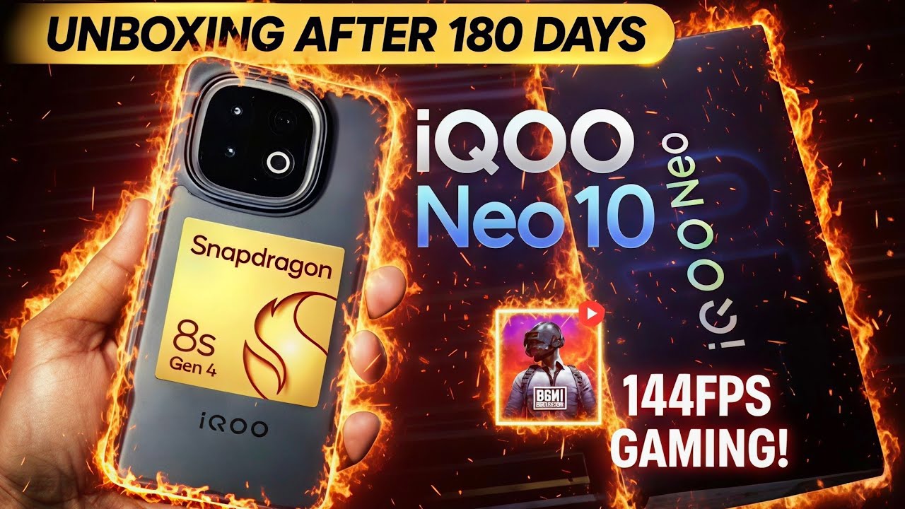 iQOO Neo 10 Unboxing 🔥 After 180 Days | First Unboxing Recorded on Launch Day! | SG GAMERS