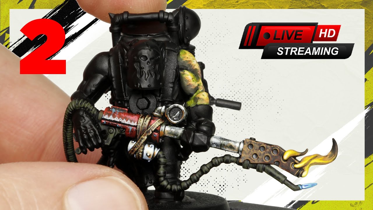 🔥 Kill team ORK 🔥 painting tutorial NMM - WEAPON - SKIN  stream