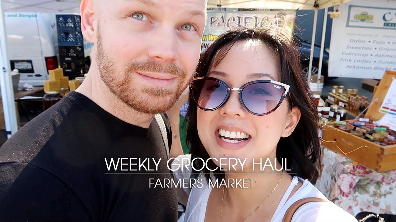 SHOP WITH US! HOLLYWOOD FARMERS MARKET and WHOLE FOODS LOW WASTE FOOD HAUL