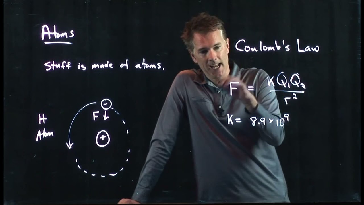 Атомы и закон Кулона | Физика с профессором Мэттом Андерсоном | M16-03