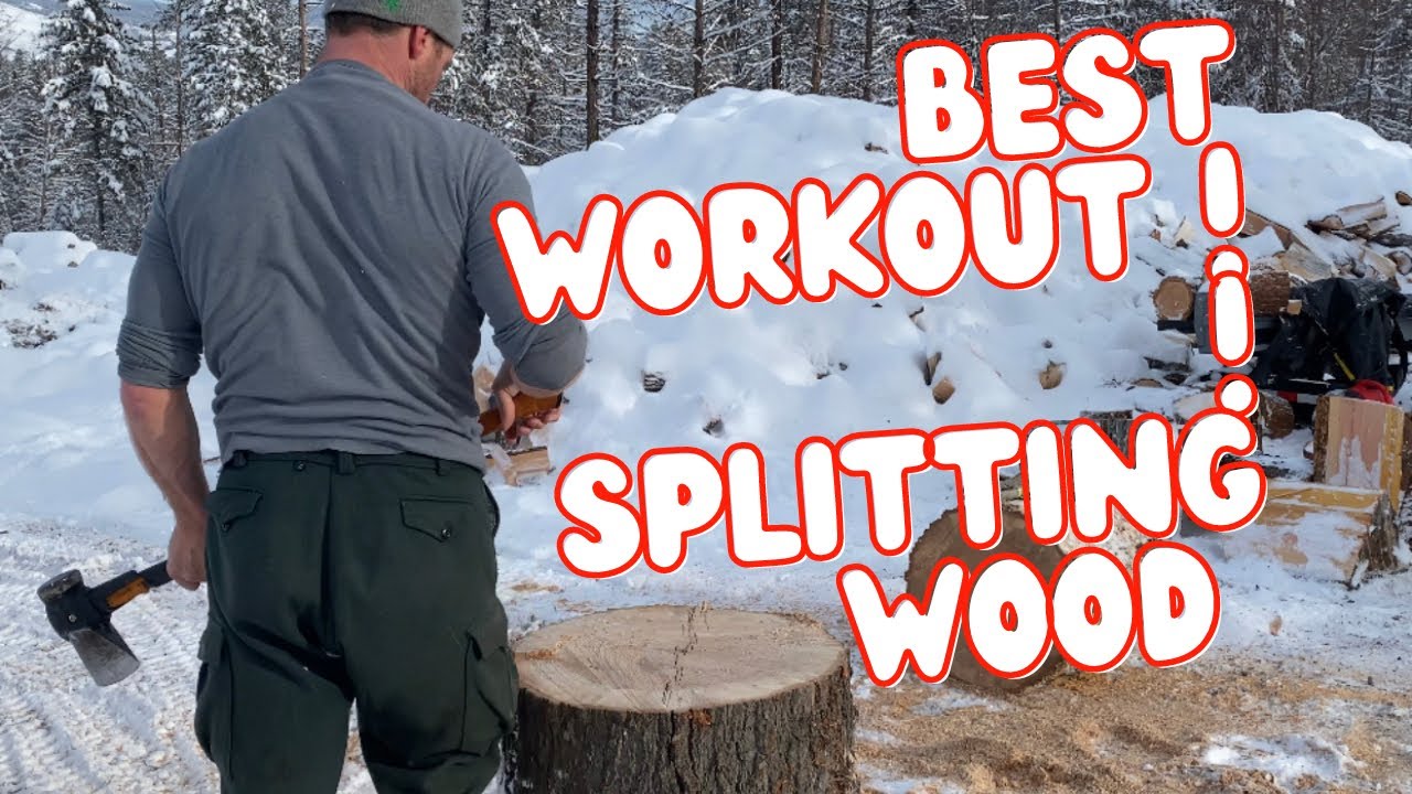 Best Workout you can do!!! Splitting Wood