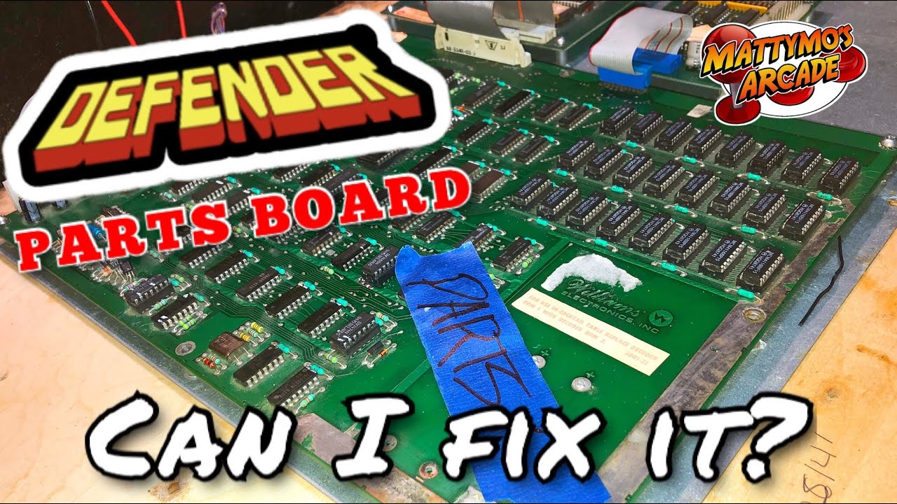 Defender Arcade Pcb Repair: Parts Board Pt 1