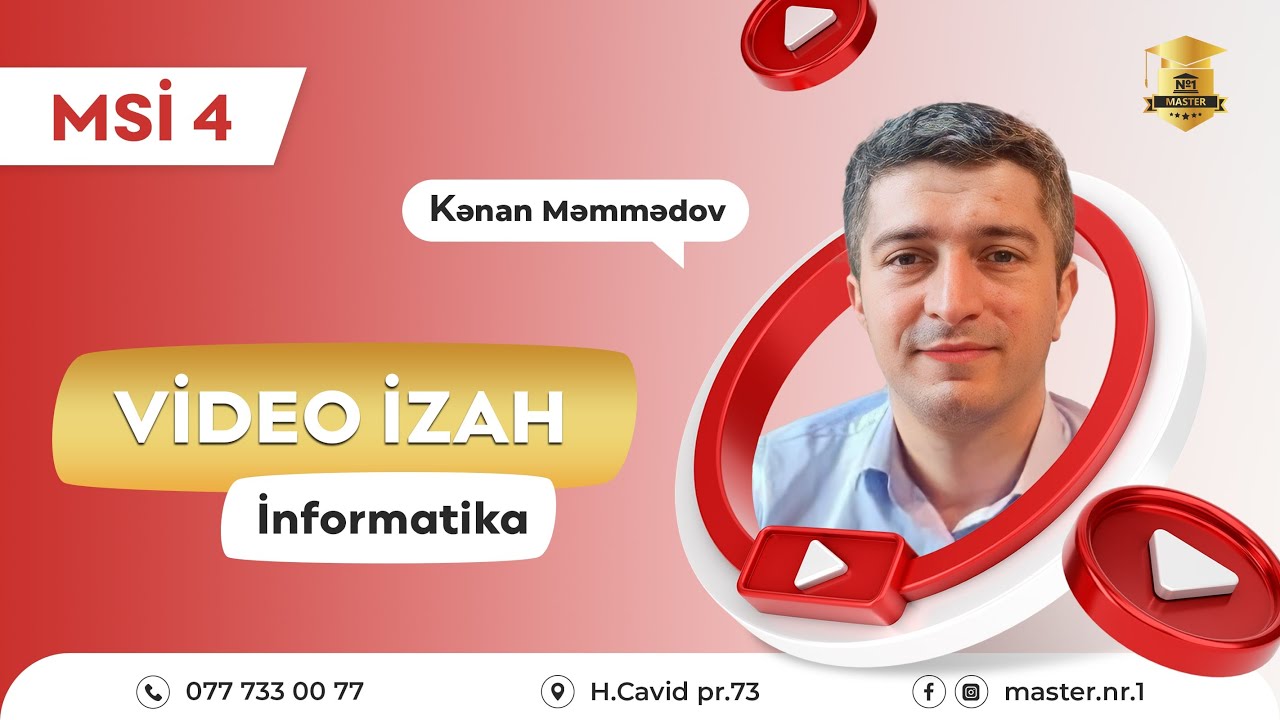 Mövzu Sınaq İmtahanı 4 - İnformatika