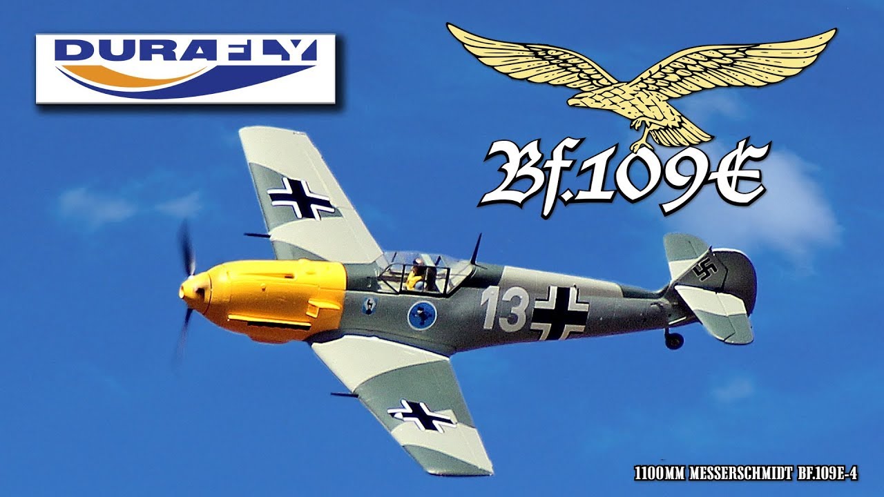 Durafly Messerschmitt Bf.109E-4 Battle of Britain 1100mm (43.3”) (PNF) - HobbyKing Product Video