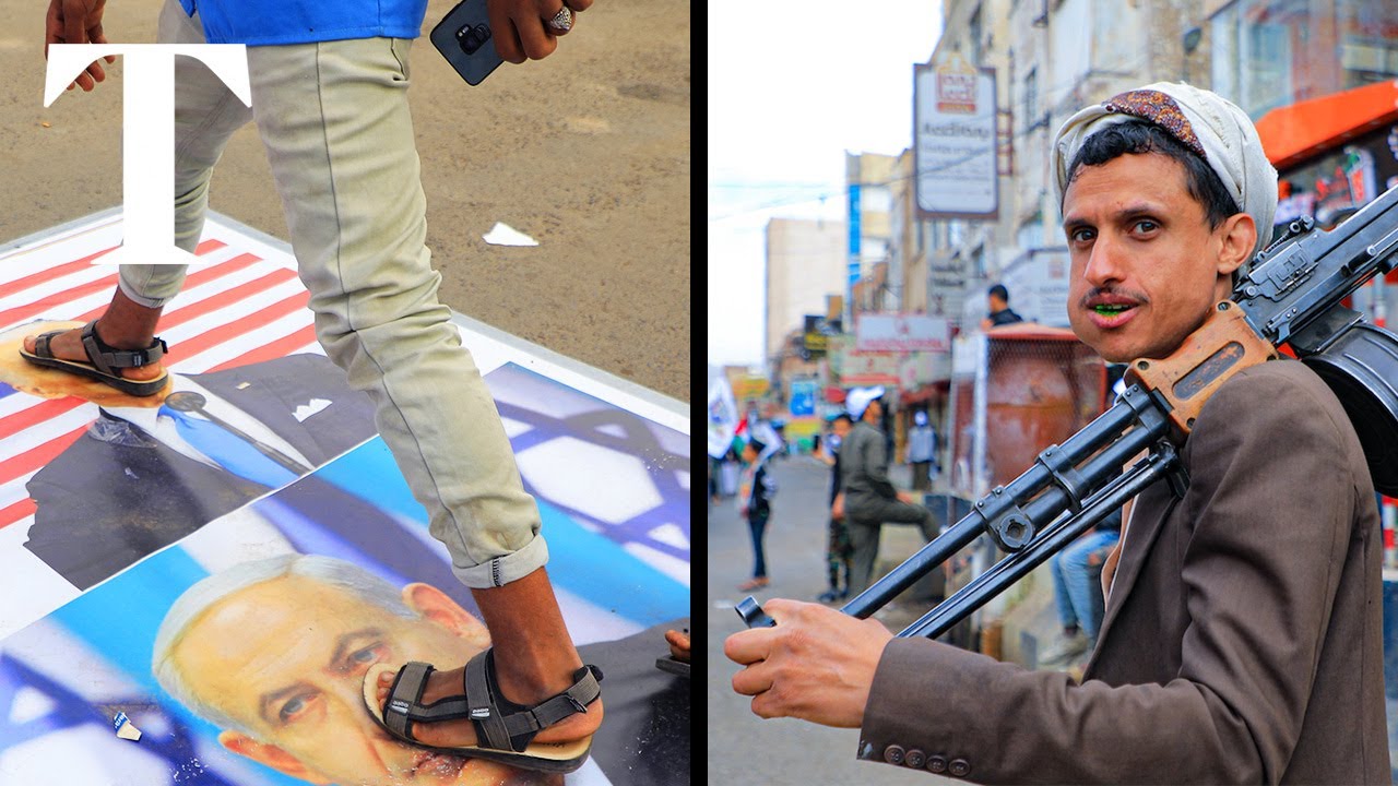Defiant Houthi militants showcase weaponry in Yemen