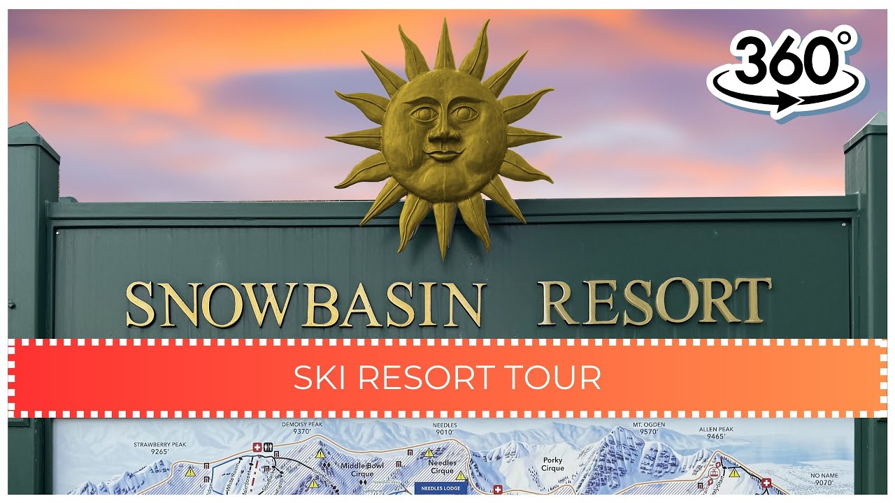 Skiing Snowbasin Utah: A Ski Resort Tour  / 360 VR