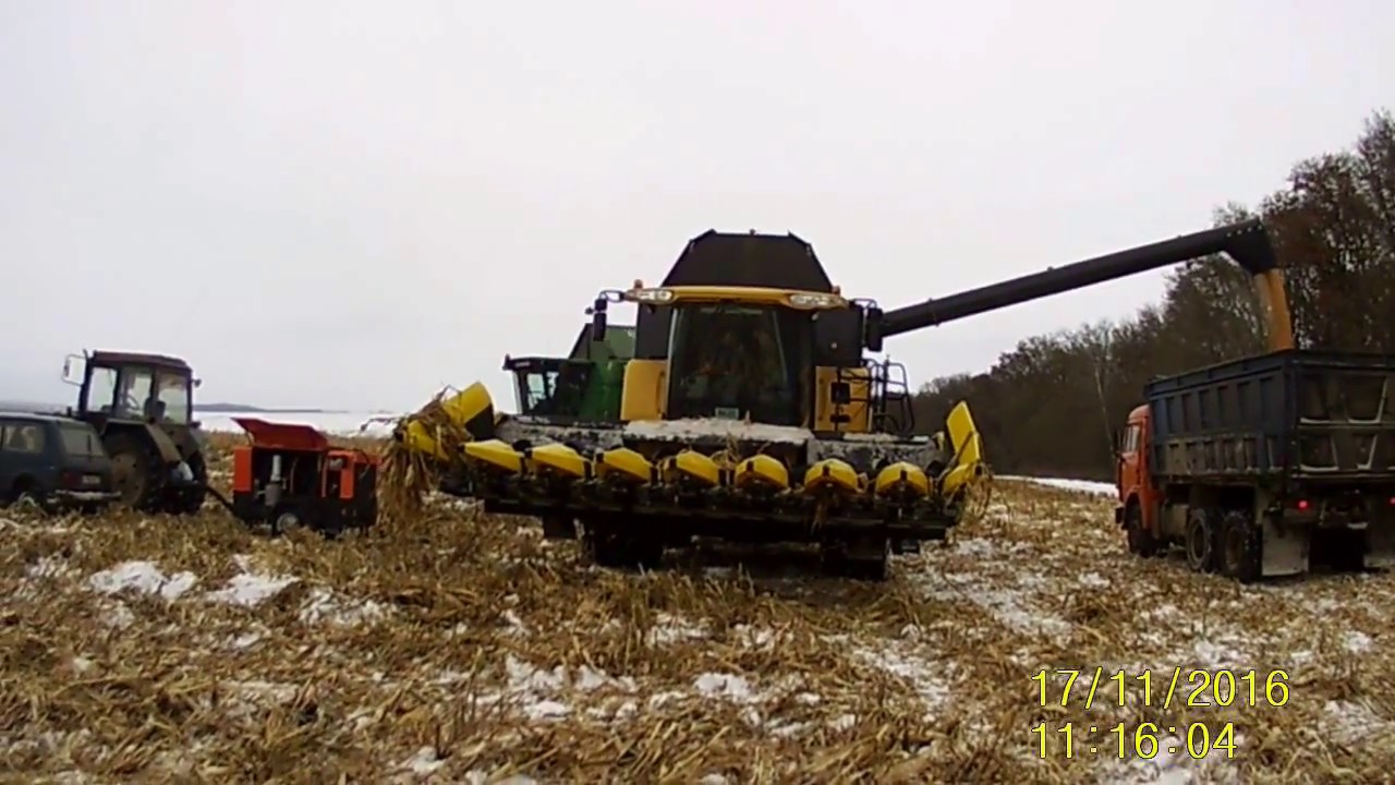 Уборка кукурузы  Комбайны Torum,New Holland,John Deere