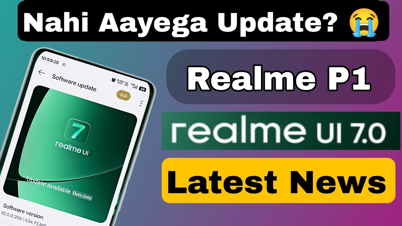 Realme p1 update latest news !! Realme ui 7.0 update 