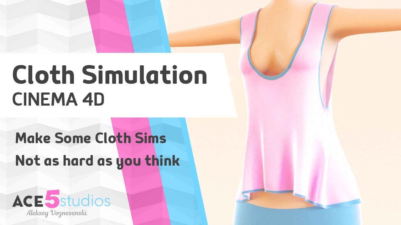 C4D - Cloth simulations tutorial - [ Dress-o-matic | Cinema 4D ]