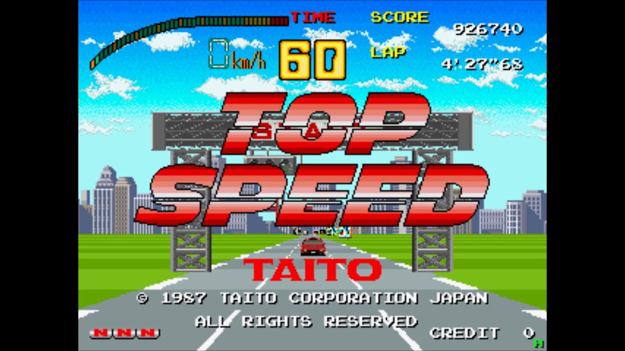 Top Speed. (Full Throttle). [Arcade - 1987, Taito]. 1CC. 