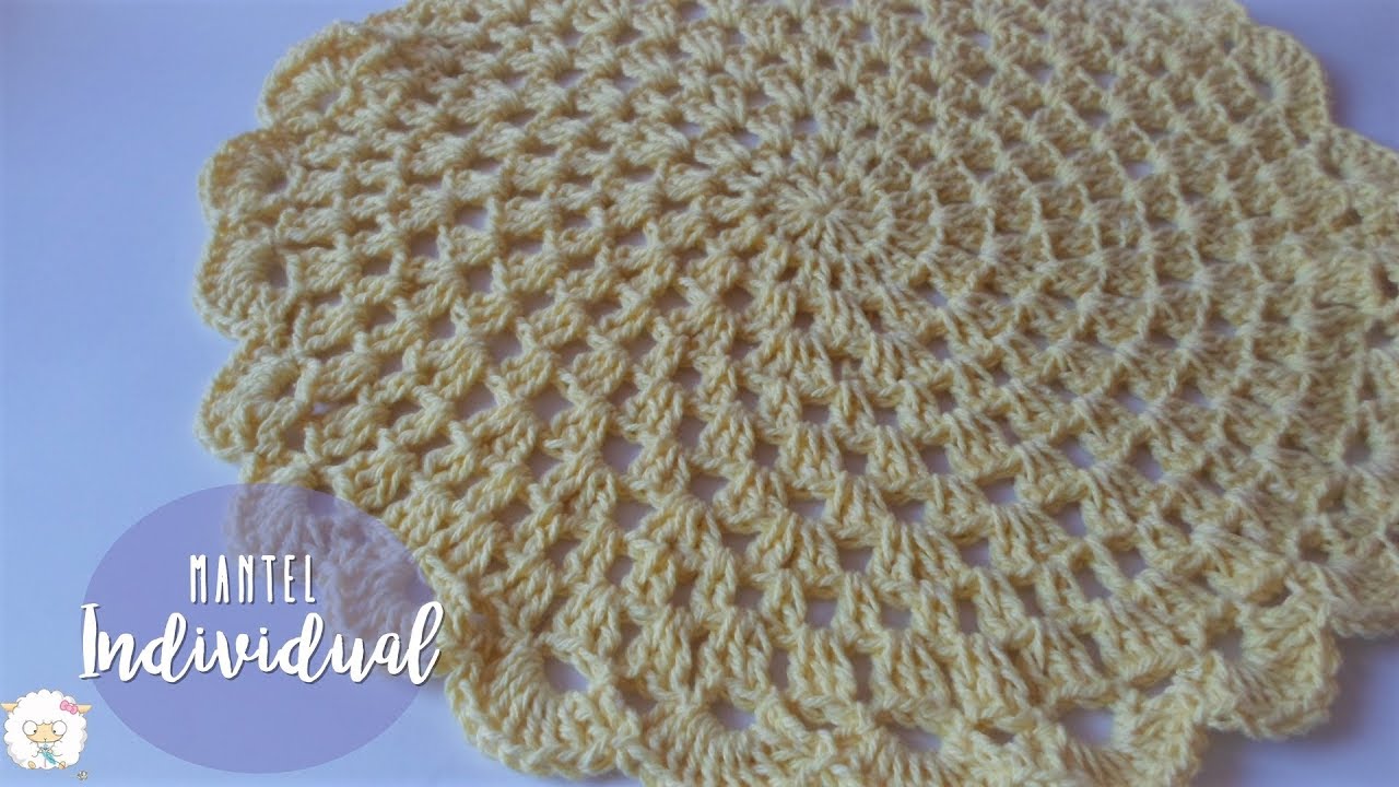 Mantel individual a crochet | crochet table mat