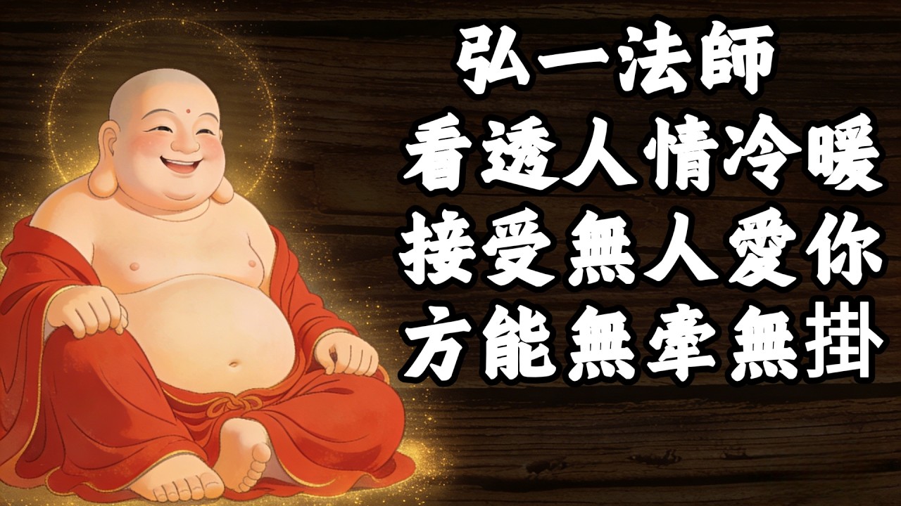 弘一法師：看透人情冷暖，接受無人愛你，方能無牽無掛！#佛学 #修行 #人生感悟 #修心修行 #國學 #治愈