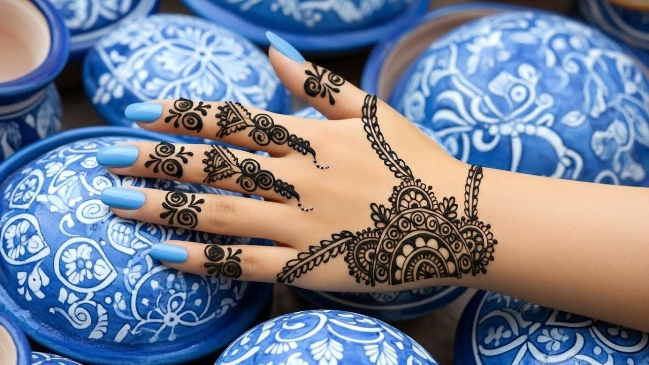 Minimal Finger Mehndi Design | Simple Back Hand Mehndi 2026 | Easy & Clean Mehndi Design