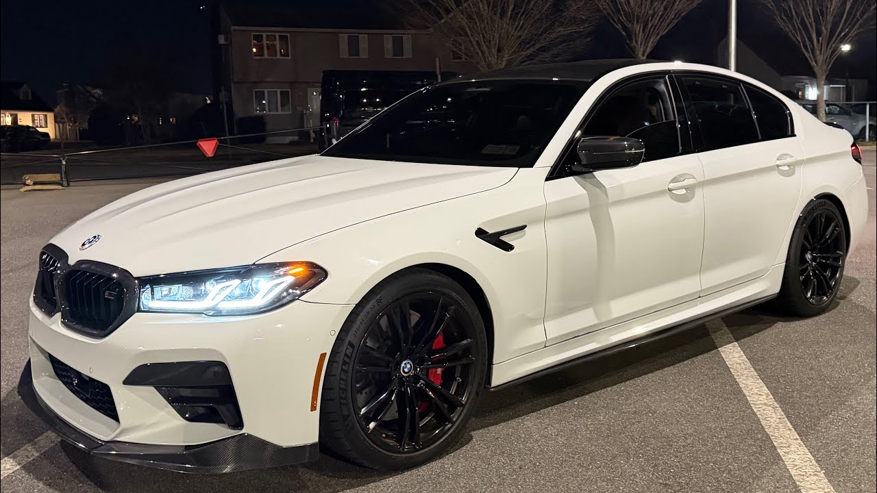 BMW F90 M5 Competition без катализатора гоняются по дорогам Нью-Йорка... (НОЧНАЯ ЕЗДА ОТ ПЕРВОГО ...