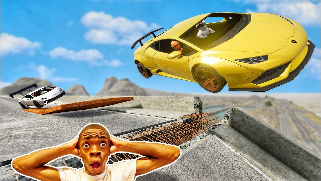 Смешные моменты с Lamborghini Huracan 🤣 #2 - [BeamNG.Drive]