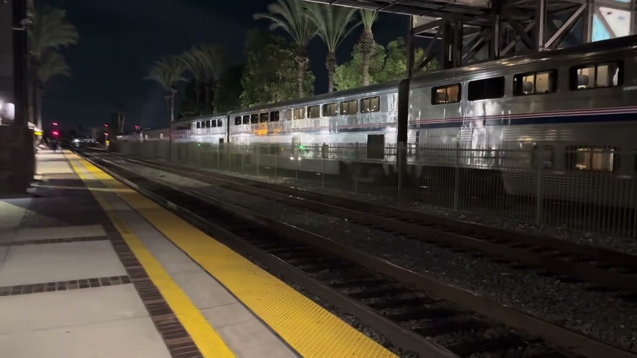 Amtrak southwest chief 4 departing from Fullerton train station on 11/22/25