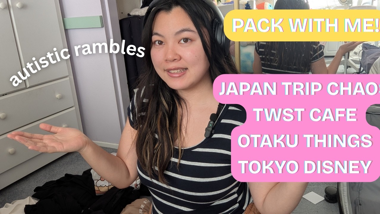 Pack With Me VLOG!💖🤭 Japan Trip + Tokyo Disney & TWST Cafe Surprise! ✨