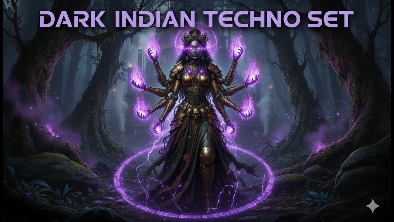 Dark Indian Techno Ritual Set | Steampunk Kali Visuals