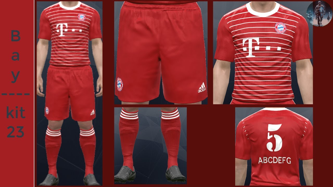 كيفية صناعة طقم بايرن ميونخ لموسم 2023 في بيس 17 how to make Bayern Munich kit 2023 in pes 17