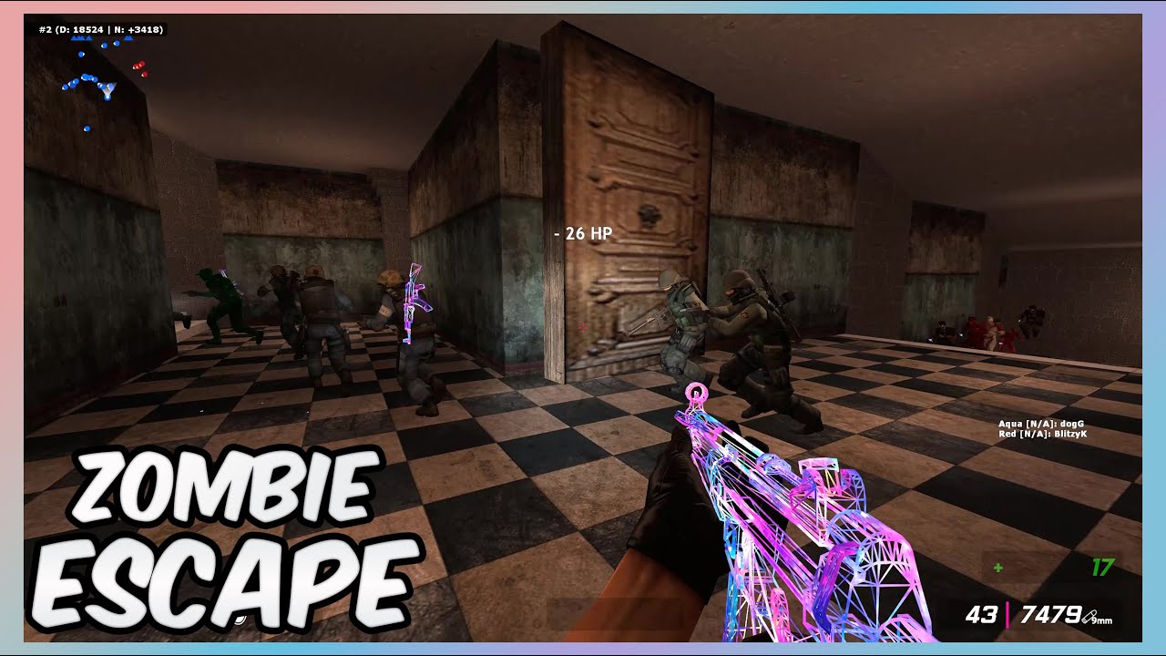 Counter-Strike Source: Zombie Escape | ze_ten_keys_b2fix on UNLOZE (All Stages)