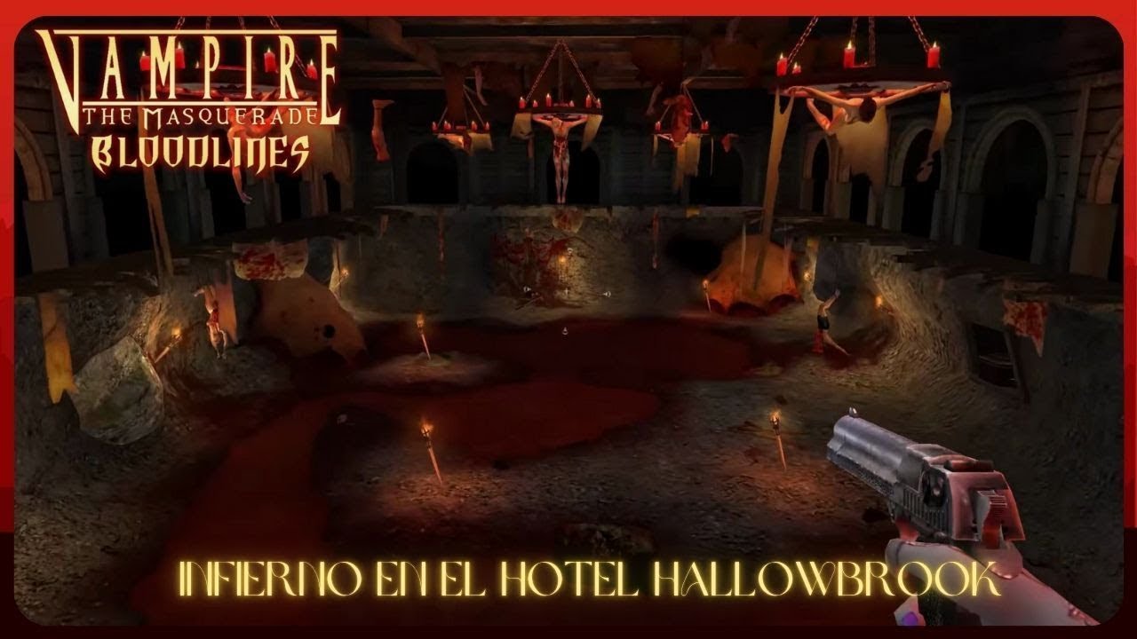 INFIERNO EN EL HOTEL HALLOWBROOK. Misi&oacute;n Completa En Espa&ntilde;ol | Vampire The Masquerade Bloodlines