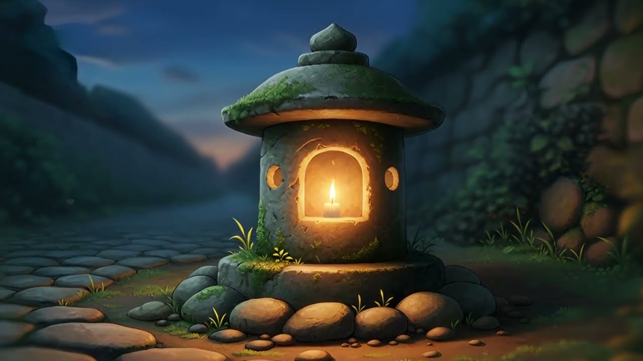A Peaceful Evening Walk | Cozy Neighborhood Cinematic Slow Life | Ghibli–style