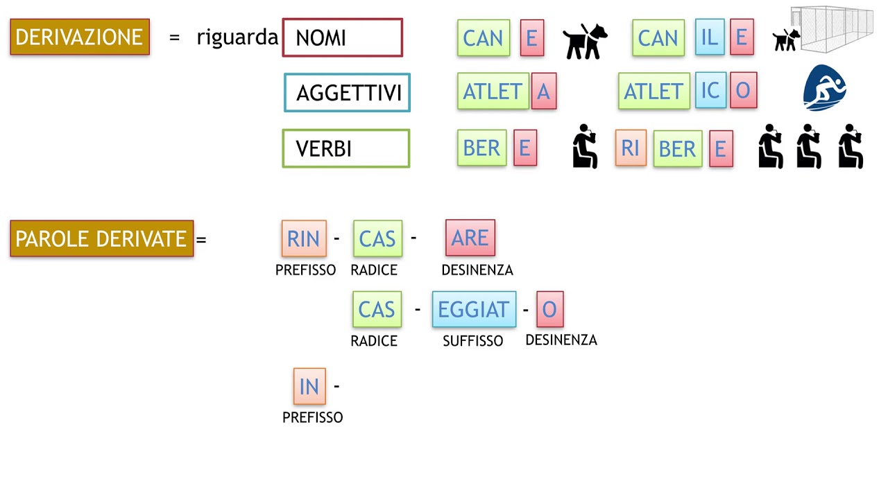 ANALISI GRAMMATICA PAROLE PRIMITIVE DERIVATE ALTERATE