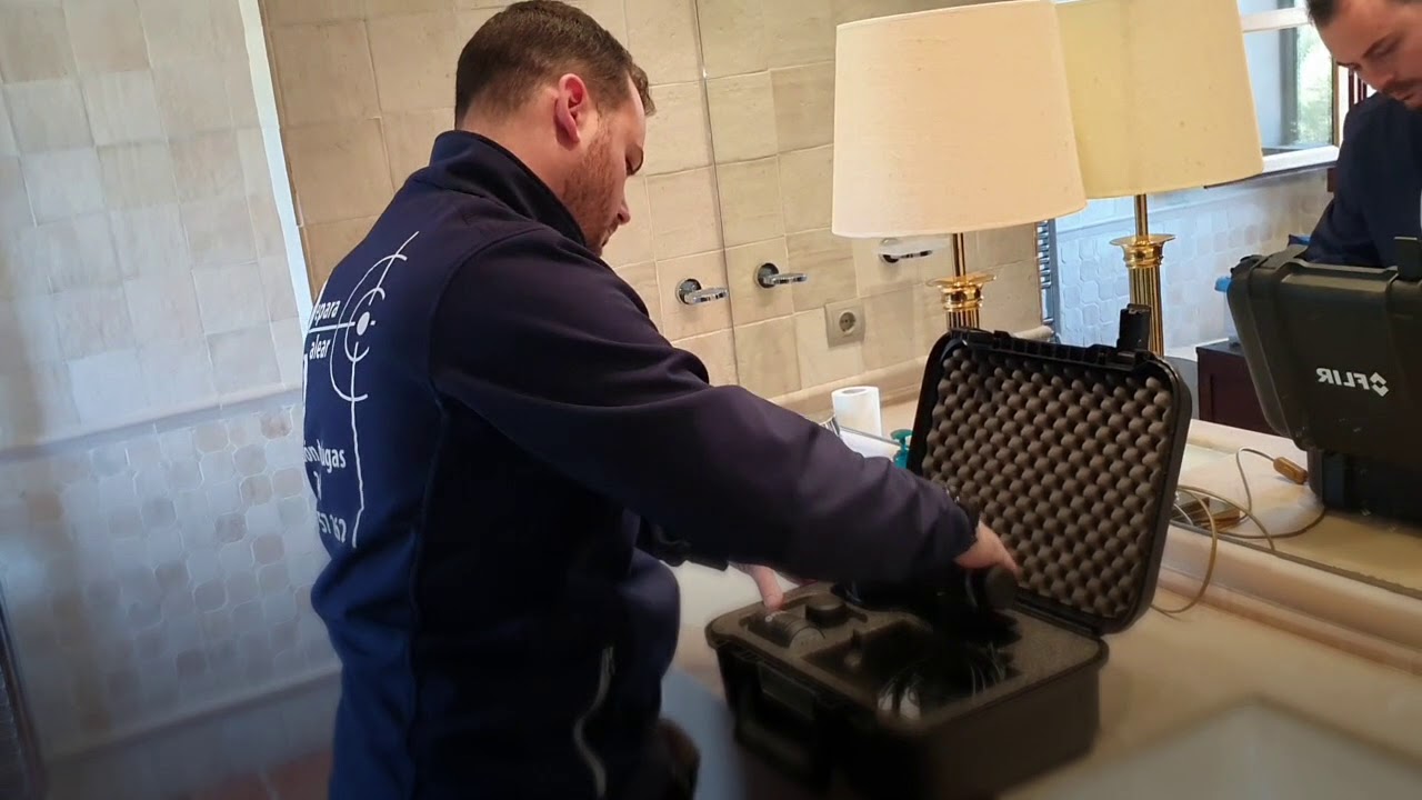 Localización de fuga de agua mediante termografía.    Reparabalear.com