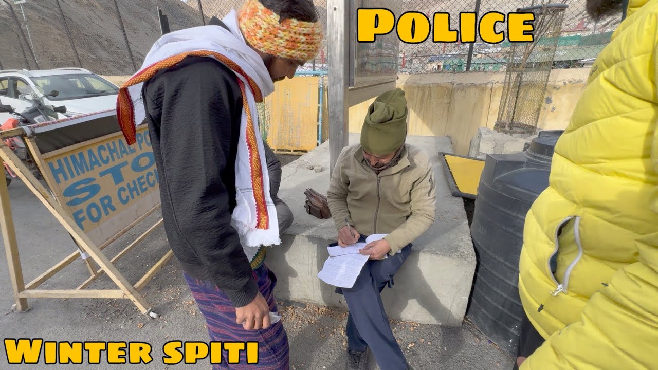 Finally reached kaza | But Police ne rok diya | Winter spiti 2024