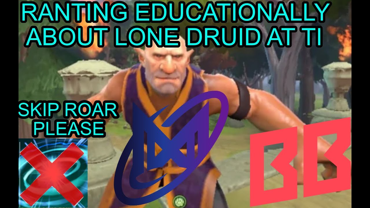 Grandmaster lone druid rants about lone druid laning at TI (ft. pure and ghost)