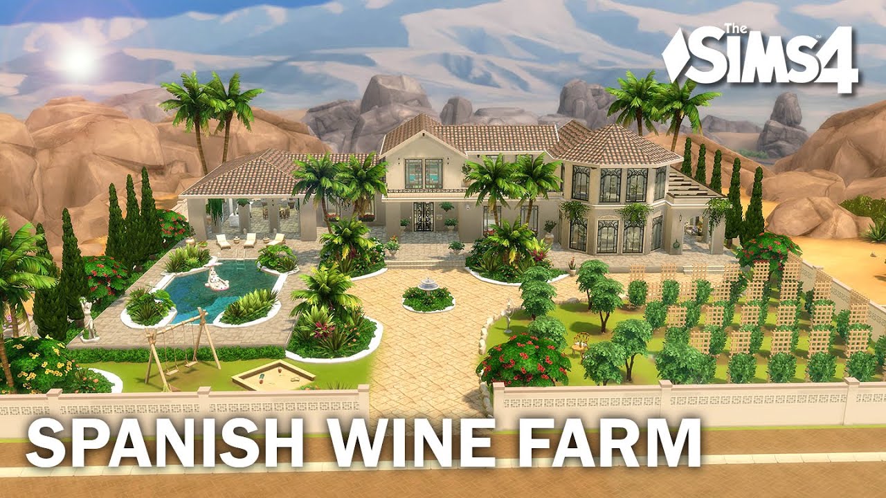 Spanish Wine Farm | No CC | Artworks | Stop Motion | Sims 4 Video