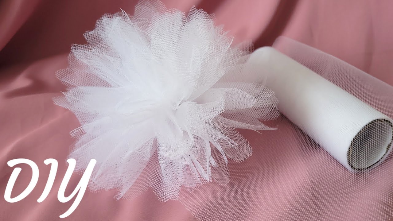 Пышный бант из фатина / МК школьные бантики