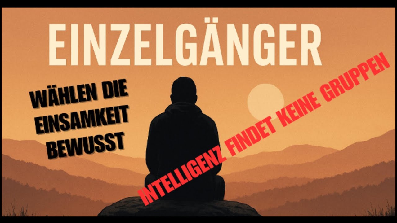 ✨ Einzelgänger sind nicht einsam. Sie haben etwas, das du verloren hast.