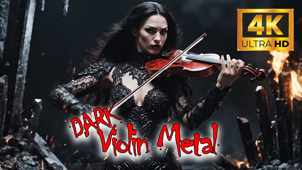 Unleashed Shadows: Fierce Violin Leads a Heavy Metal Symphony - Dark Violin Metal