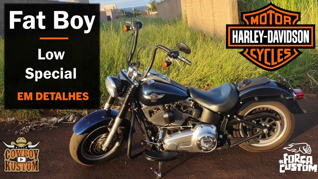 Fat Boy Low Special em DETALHES - A moto do canal!