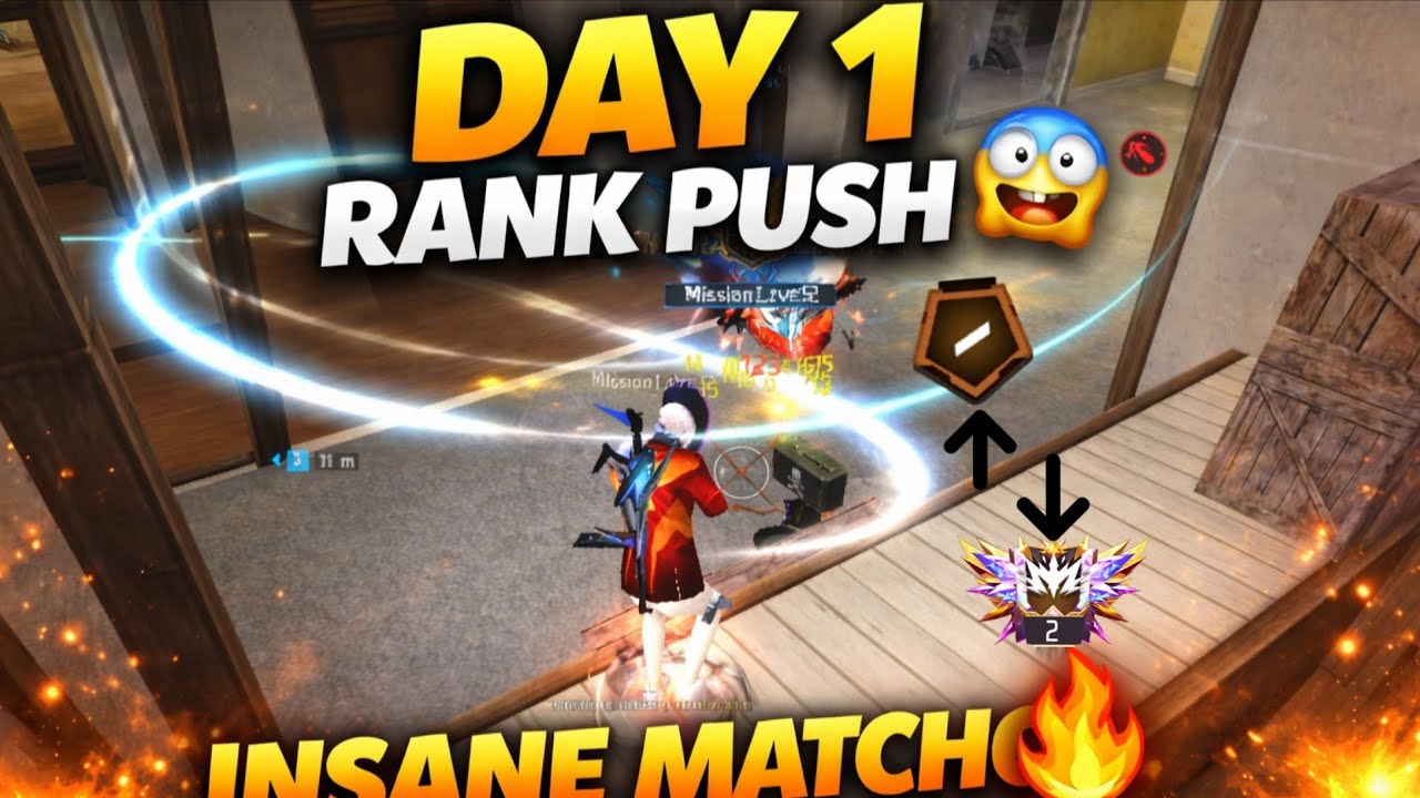 😱 DAILY \\ CS RANK PUSH CHALLENGE IN DAY 1 //FREE FIRE INSANE MATCH 1V4 CLUTCH viral 😱