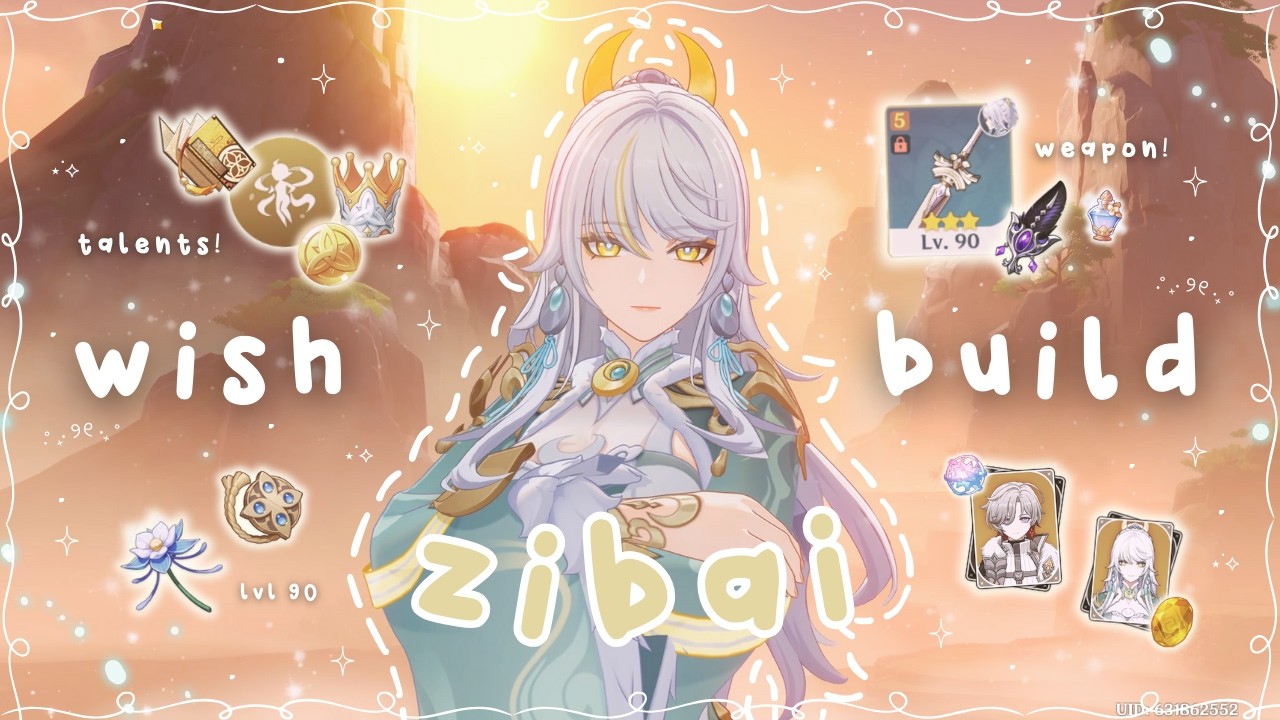 wishing and building zibai ˚꒰🍰 ୭ ˚. ᵎᵎ (+ voiceover) | cozy genshin gameplay