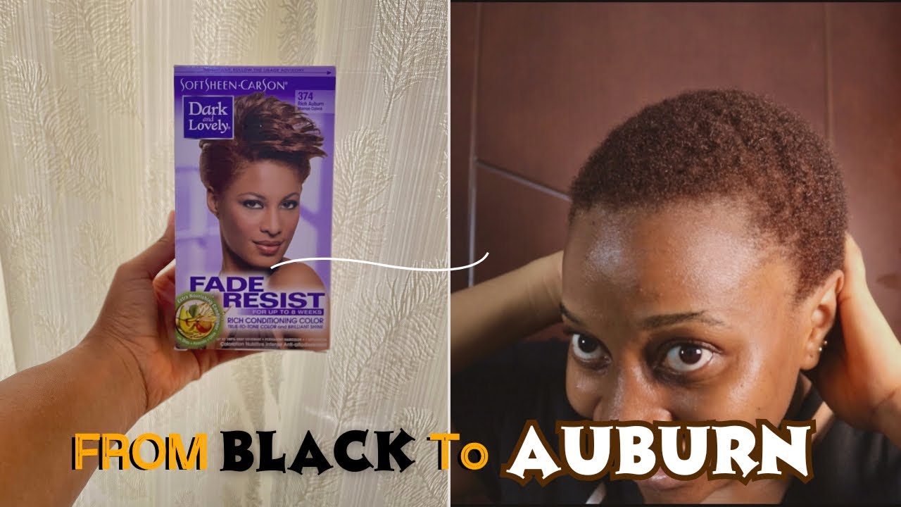 Dyeing My Hair From Black To Auburn Using Dark And Lovely Box Dye | NO BLEACH NEEDED!