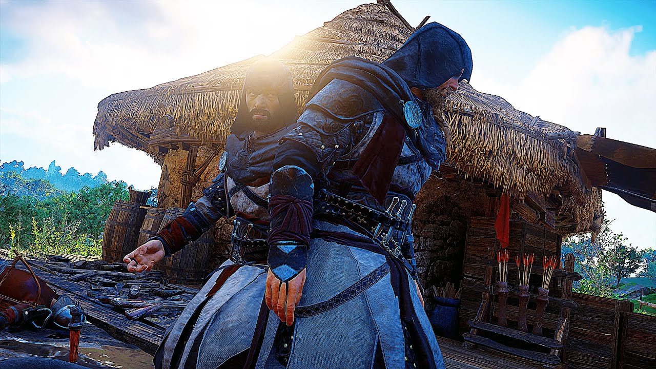 Assassin's Creed Valhalla - Tag Team Stealth Kills With Basim [NO HUD, No Damage] | Basim Outfit