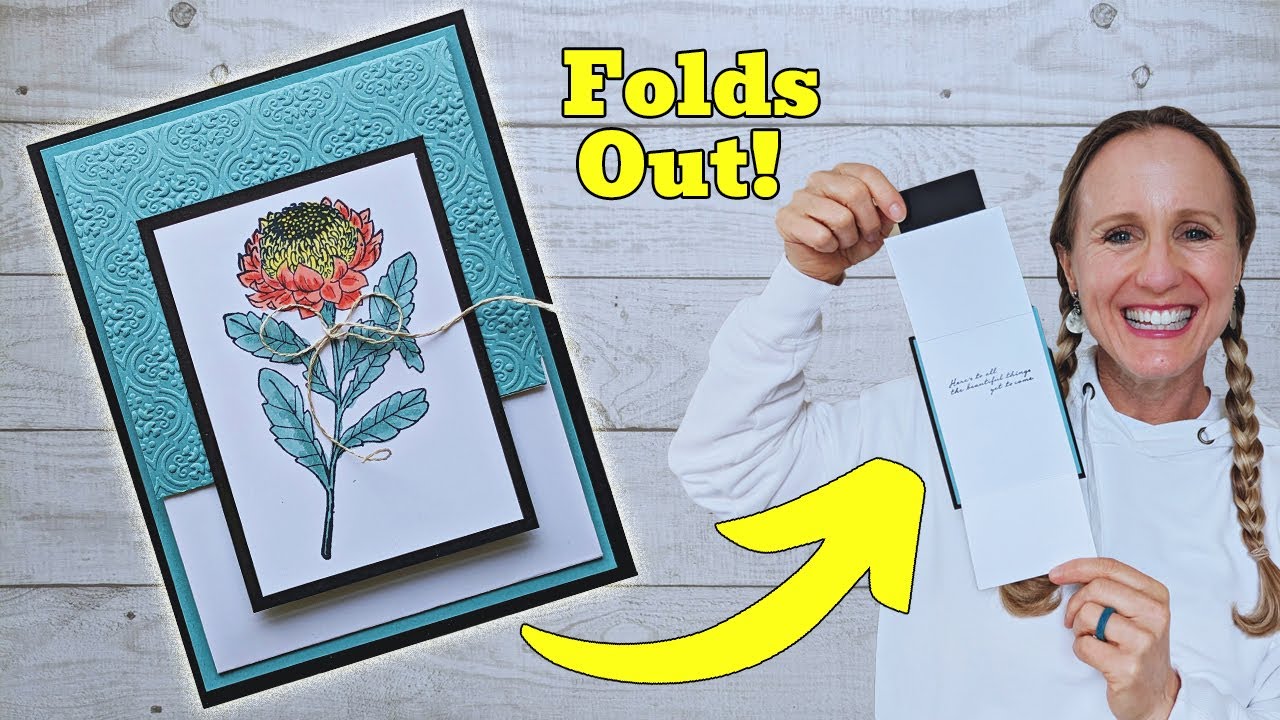 Use any stamp set for this fun fold card! Save this design!
