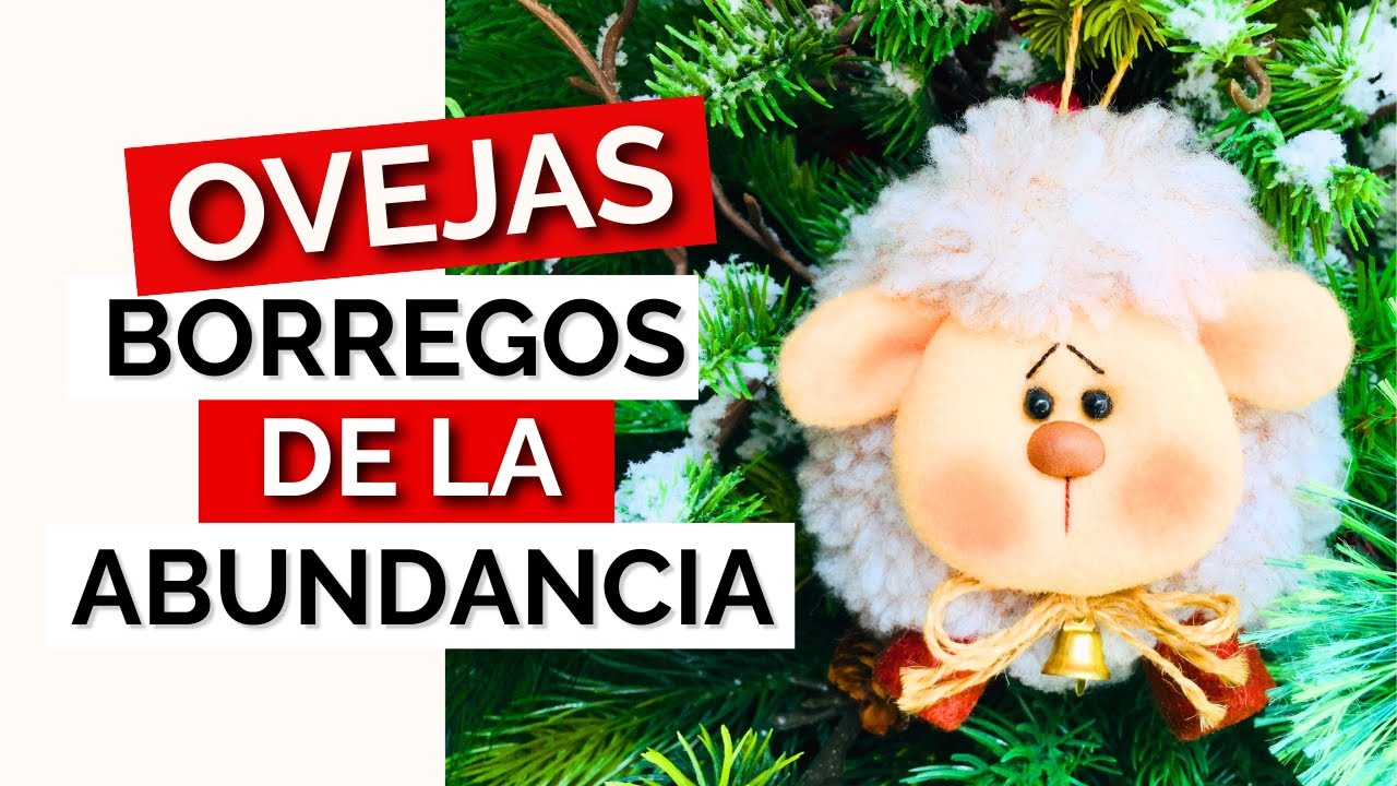 ➤Cómo Hacer OVEJAS o BORREGOS Para DECORAR el ÁRBOL de NAVIDAD